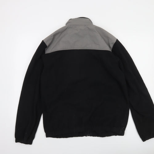 Fila Men’s Black Full Zip Fleece Jacket L Sports Casual