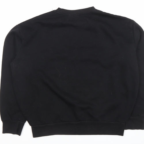 Disney Women Black Sweatshirt Size 10/12 Mickey Friends Original Buddies