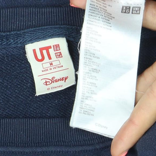 Uniqlo Disney Navy Sweatshirt Women's M Mickey & Donald Graphic Pullover
