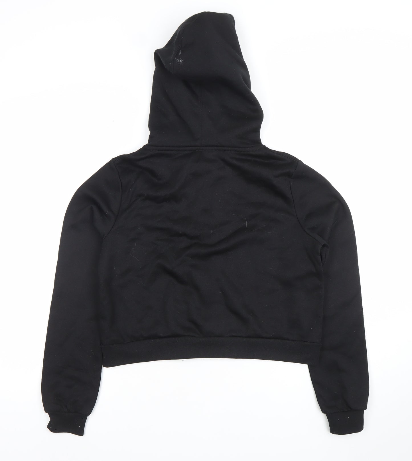 Slazenger Womens Black Cropped Zip Hooded Jacket Size 8