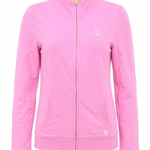Pureco Espino Women Pink Full Zip Sweatshirt Size M Viscose Blend