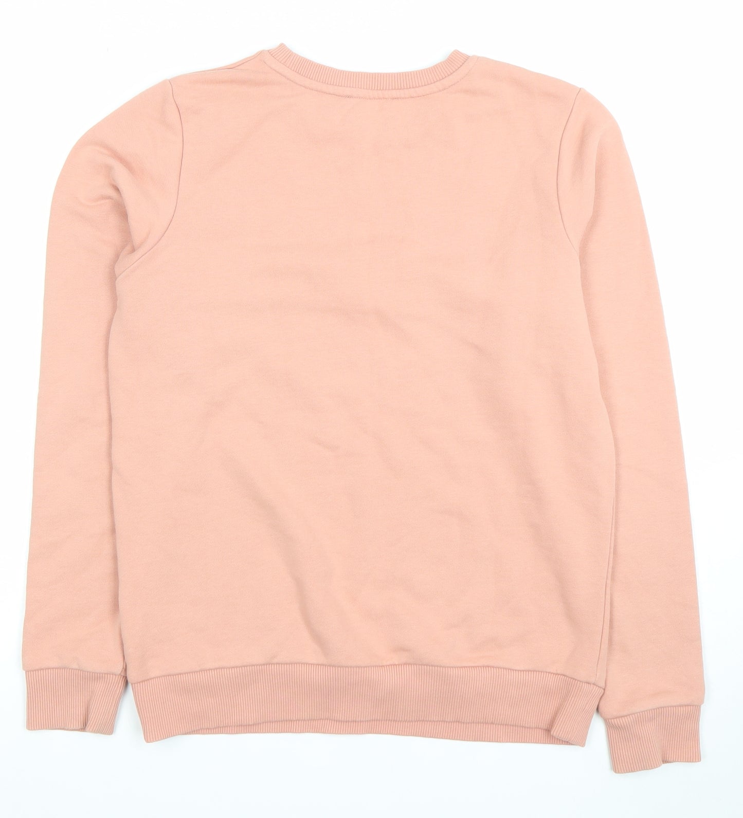 Warehouse Womens Pink Merci Crew Neck Pullover Sweatshirt Size S