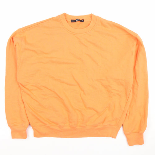 Bik Bok Women’s Orange XS Pullover Sweatshirt Cotton Crew Neck