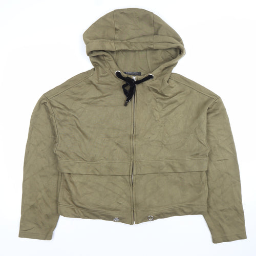 Scotch & Soda Women’s Khaki Full Zip Hoodie XS Cotton Blend