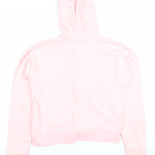 Juicy Couture Girls Pink Full Zip Hoodie 12-13 Years Logo Cotton Blend