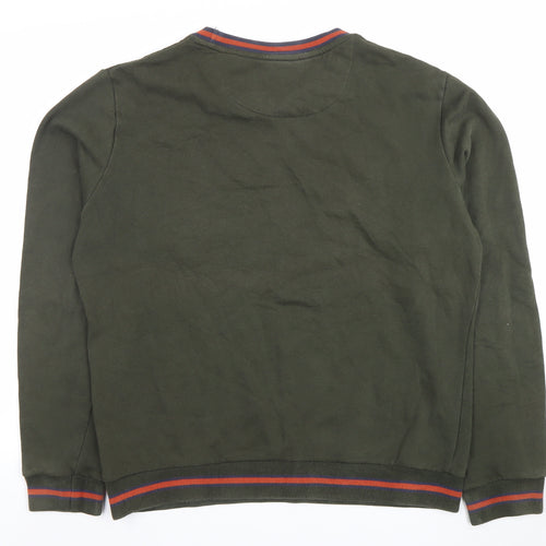 Brave Soul Men’s Green XL Crew Neck Pullover Sweatshirt