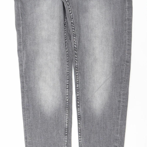 Denim Co. Men's Grey Slim Tapered Jeans 28W 30L Cotton Blend