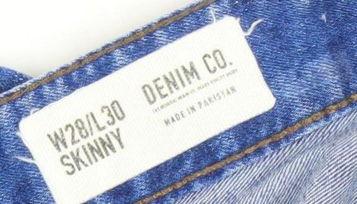Denim Co. Men's Blue Skinny Jeans W28 L30 Slim Fit