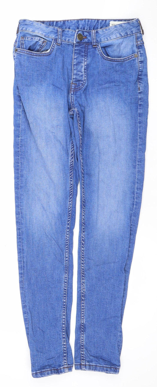 Denim Co Men's Blue Skinny Jeans W28 L32 Cotton Blend