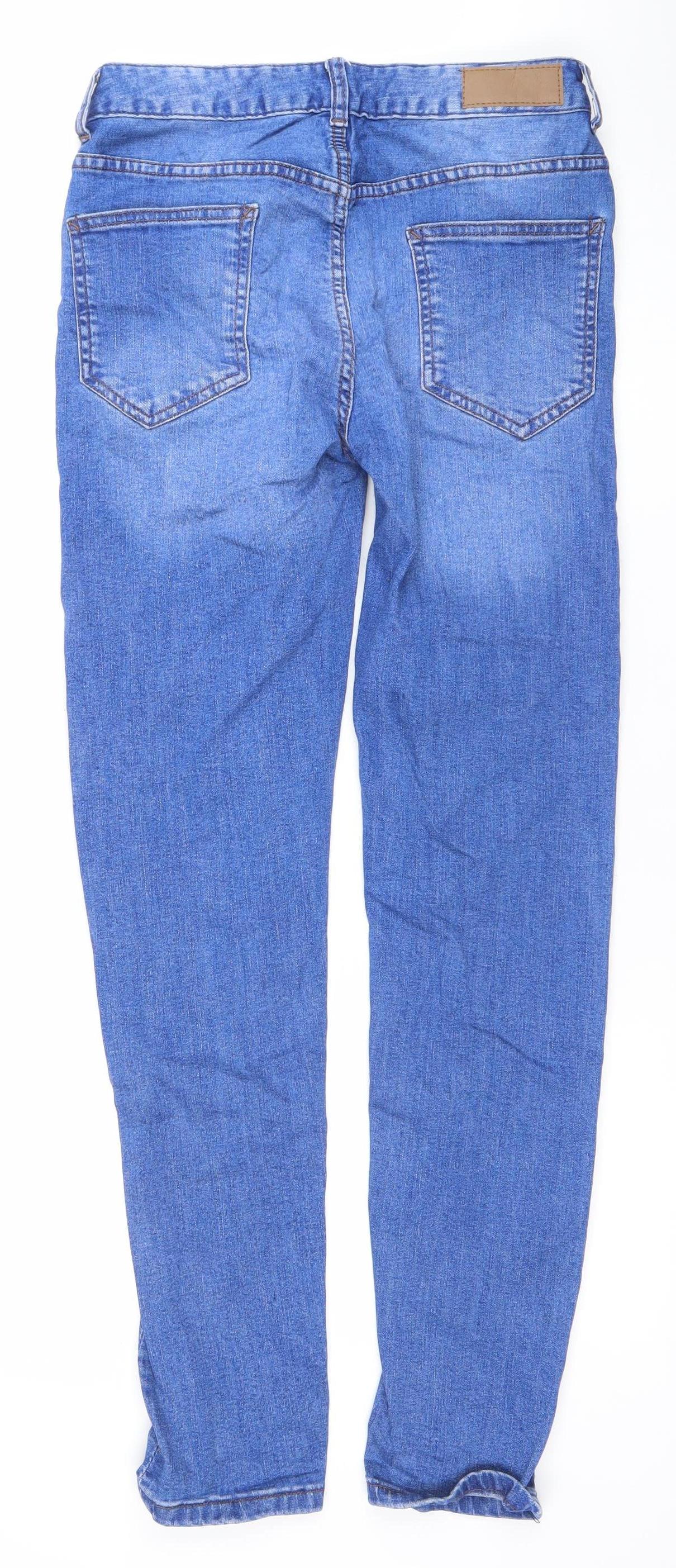 Denim Co Men's Blue Skinny Jeans W28 L32 Cotton Blend