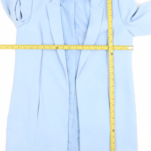 Miss Selfridge Women Blue Size 10 Mid-Length Blazer Jacket