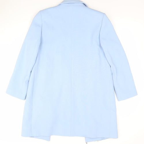 Miss Selfridge Women Blue Size 10 Mid-Length Blazer Jacket