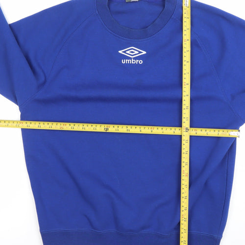 Umbro Mens Blue XS Crew Neck Pullover Sweatshirt