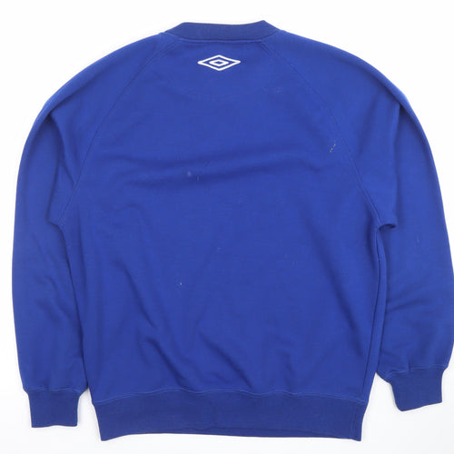Umbro Mens Blue XS Crew Neck Pullover Sweatshirt