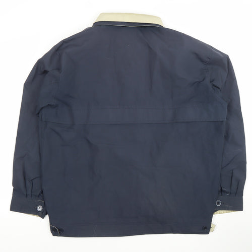 Men’s Blue New York Polyester Lined Basic Jacket Size L