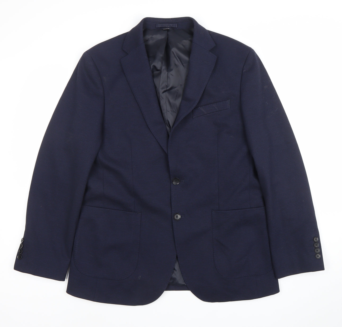 Marks and Spencer Men's Blue Regular Fit Blazer Jacket 40