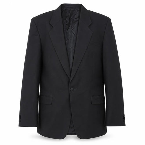 Moss Bros Men's Black 42L Classic Single-Breasted Blazer Jacket