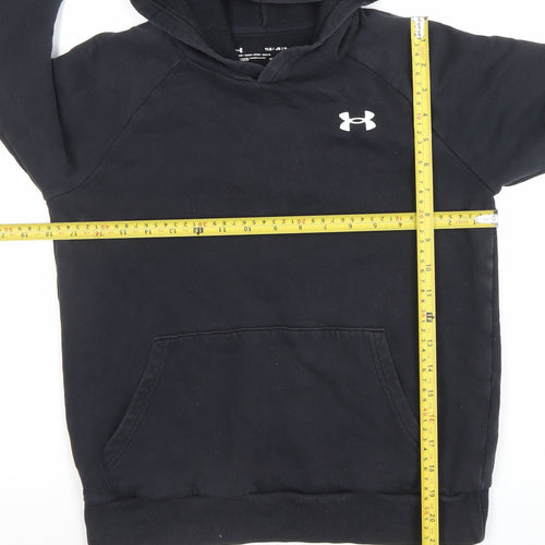 Under Armour Boys Black Pullover Hoodie 13-14 Years ColdGear Fleece