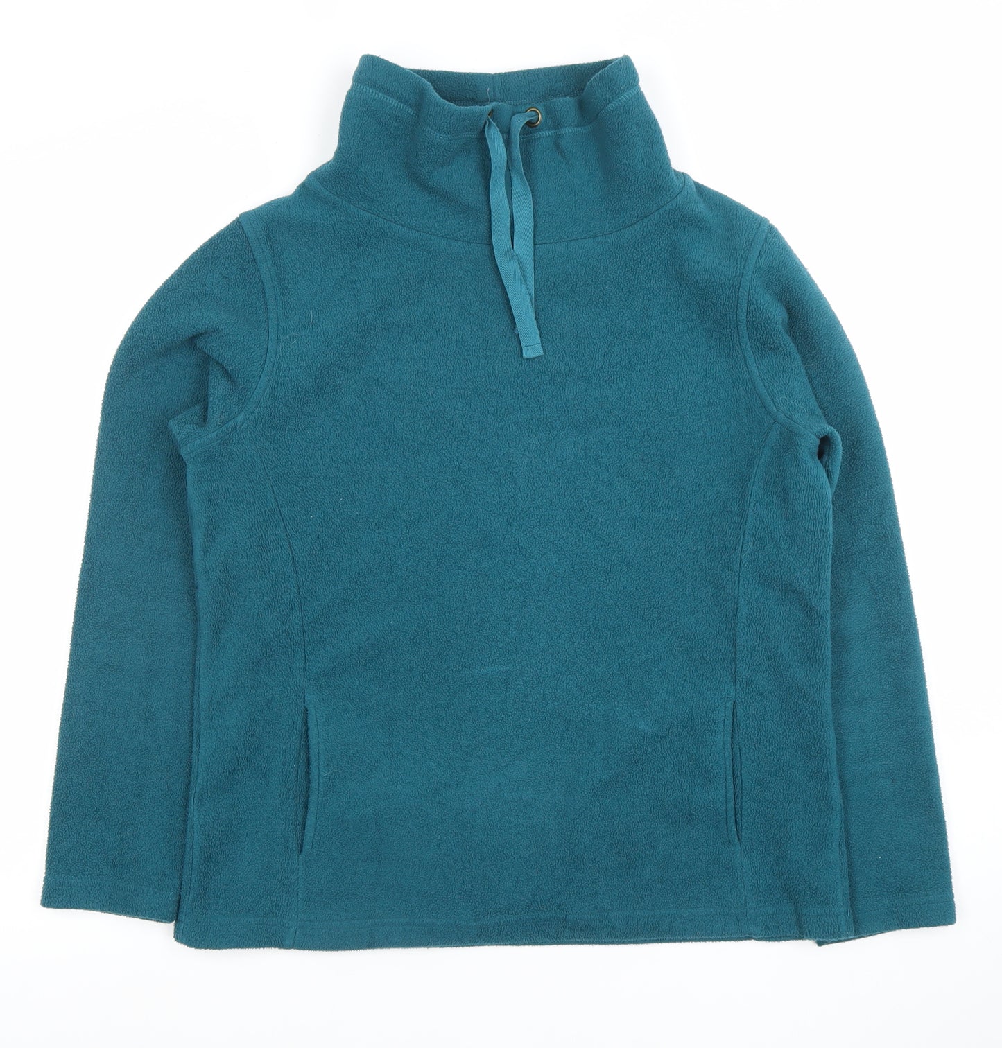 Cotton Traders Women Teal Size 14 Polyester Fleece Pullover Sweatshirt