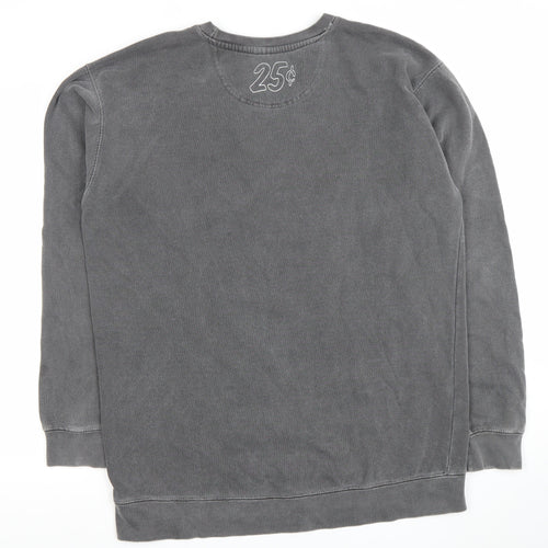 Quartersnacks Mens Grey Crew Neck Pullover Sweatshirt Size L