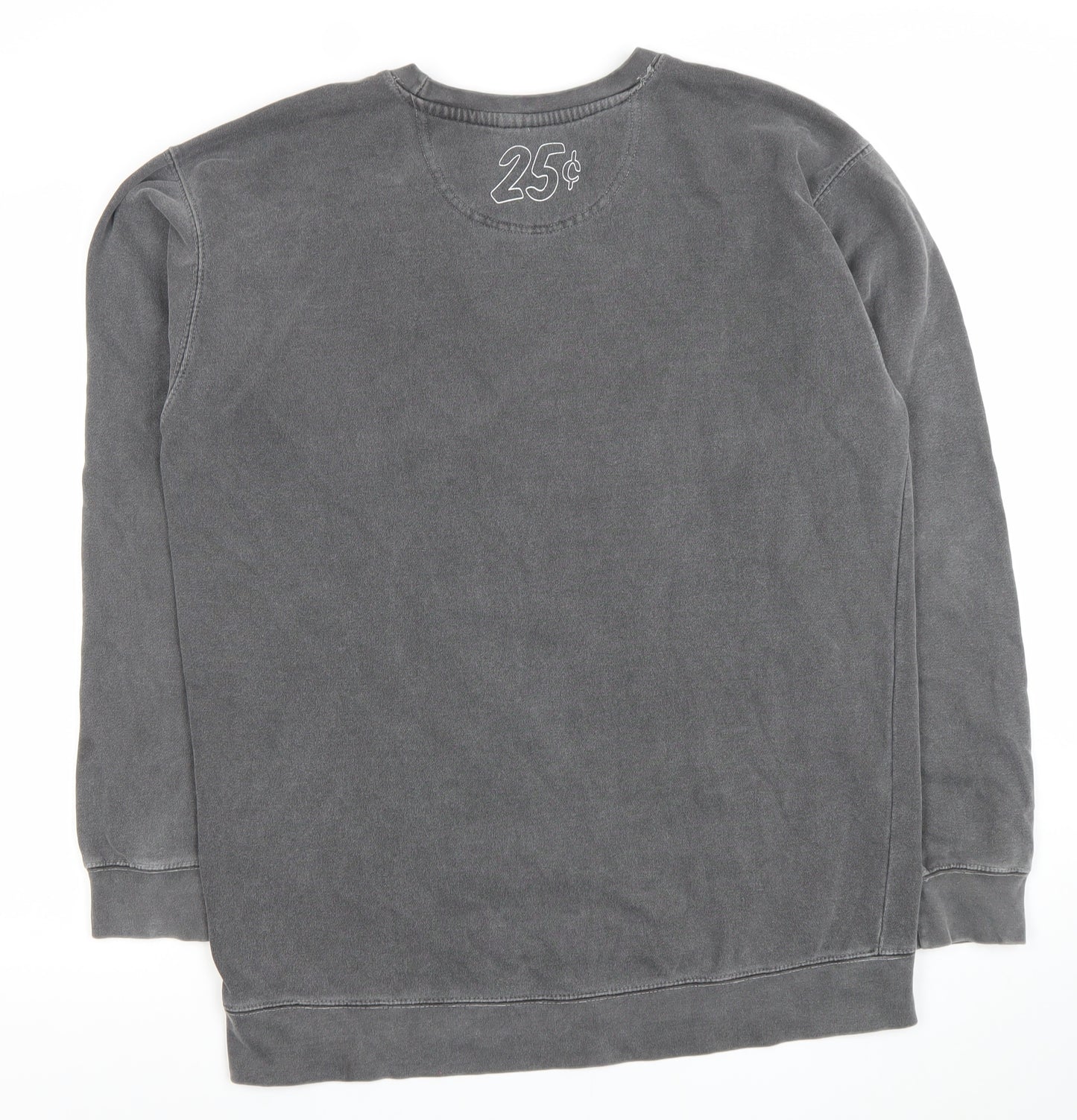 Quartersnacks Mens Grey Crew Neck Pullover Sweatshirt Size L