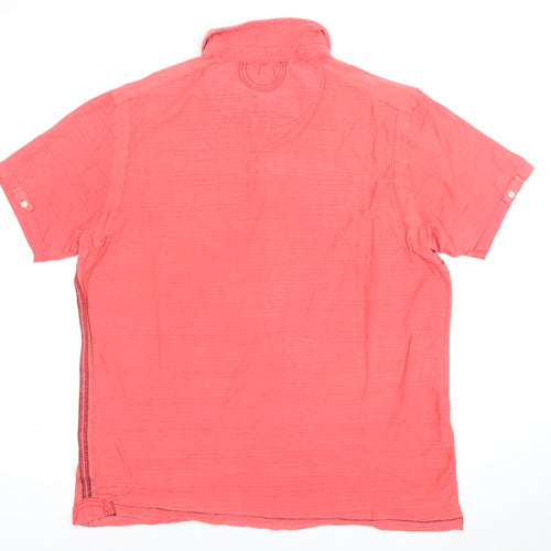 Rocha John Rocha Women's Pink Cotton Polo Shirt Size L