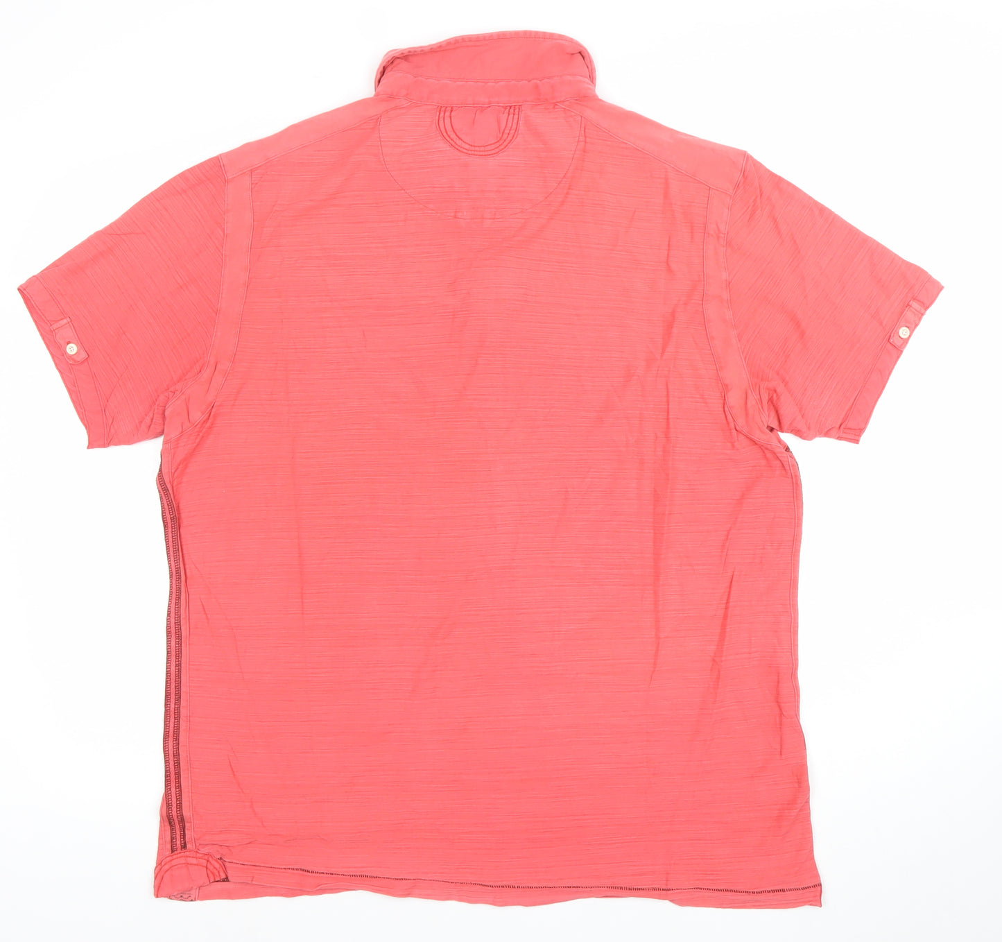 Rocha John Rocha Women's Pink Cotton Polo Shirt Size L