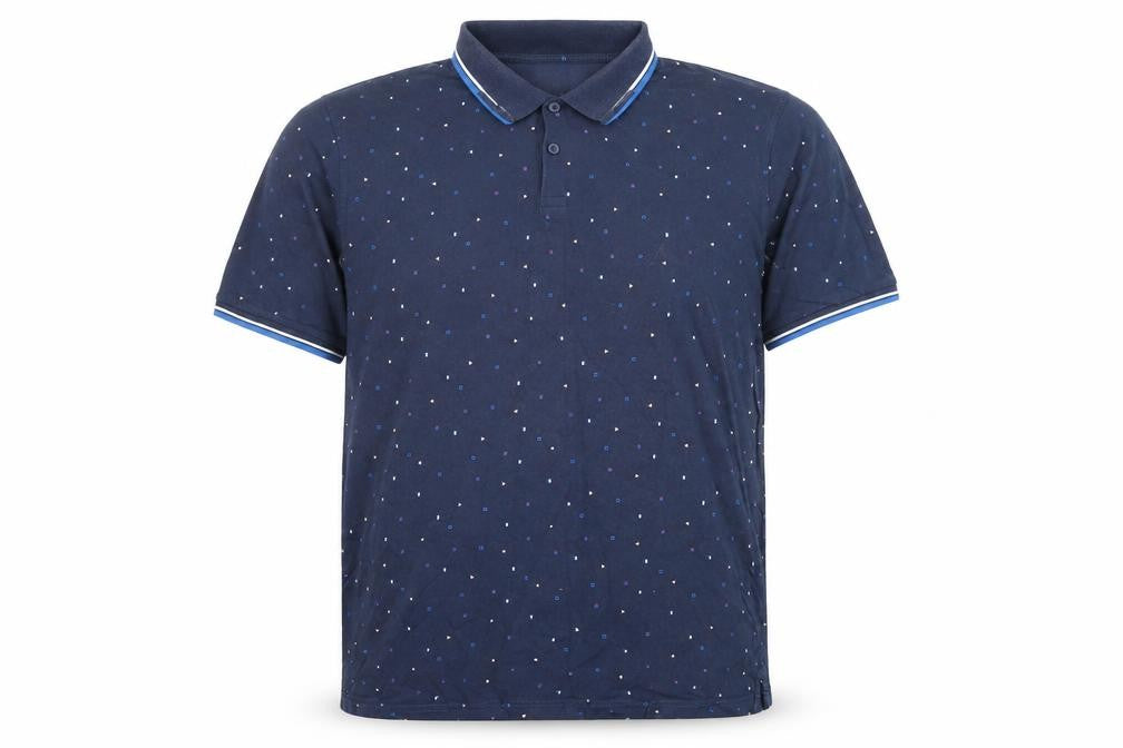 Dunnes Stores Men’s Blue Regular Fit 2XL Cotton Polo Shirt