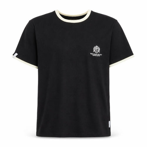 William Hunt Men's Black XL Crew Neck Cotton T-Shirt
