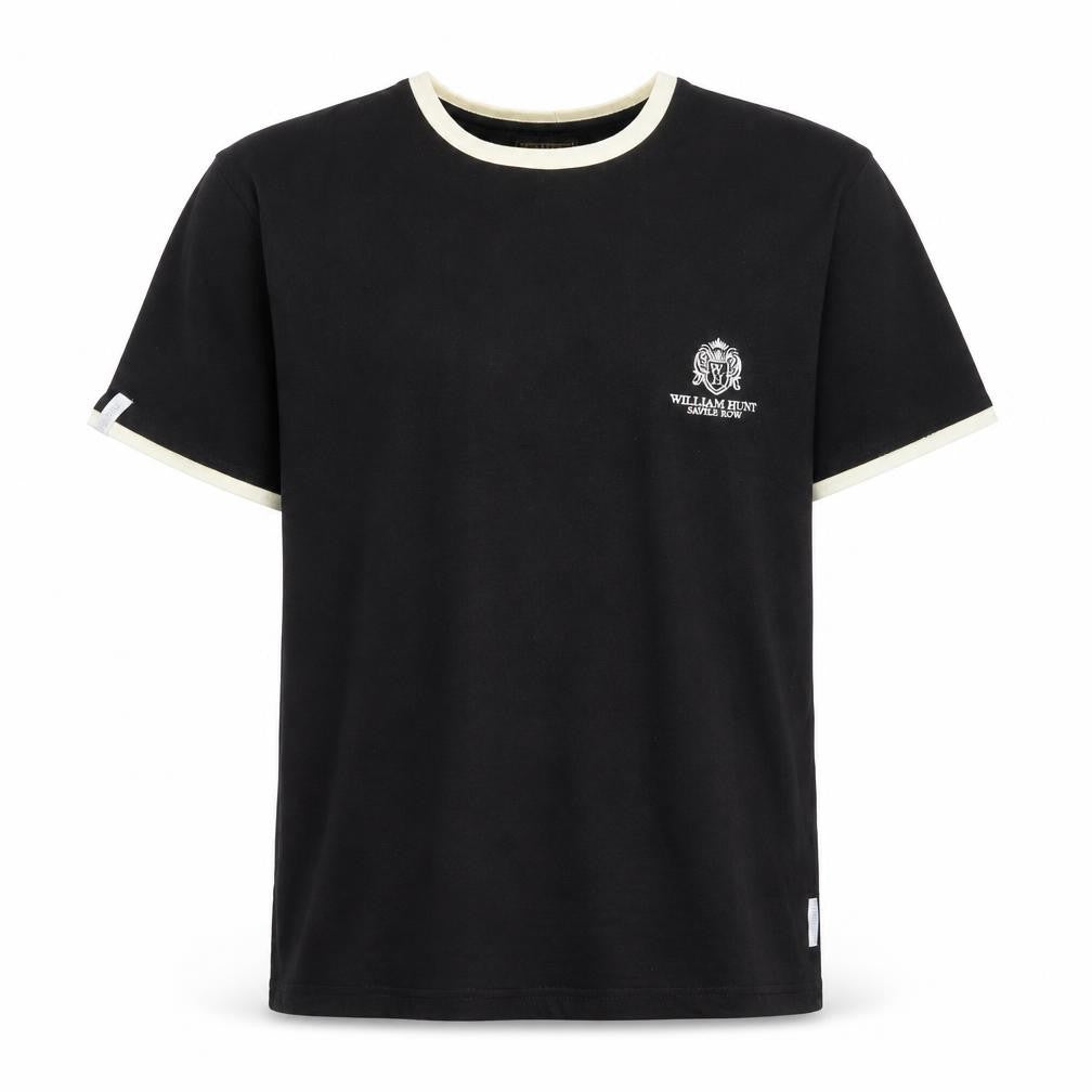 William Hunt Men's Black XL Crew Neck Cotton T-Shirt