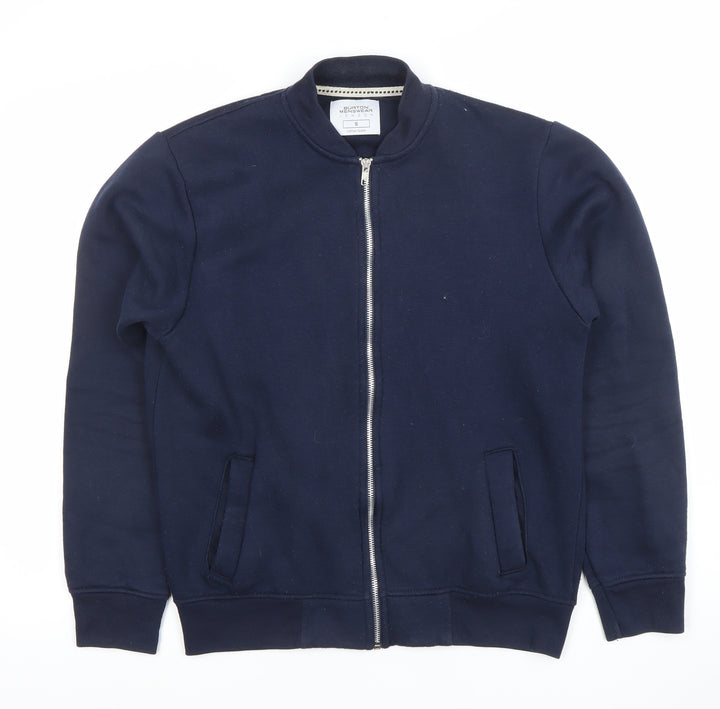 Burton Menswear London Men’s Blue Full Zip Sweatshirt Size S