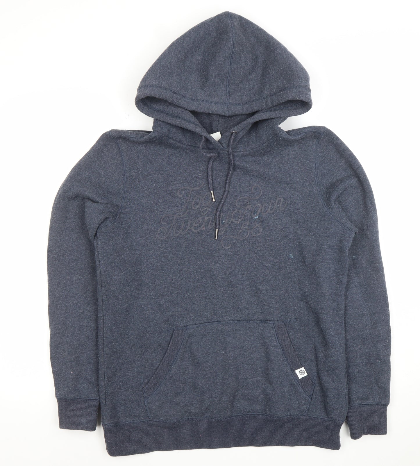 TOG24 Womens Navy Pullover Hoodie Size 10 Cotton Blend Casual