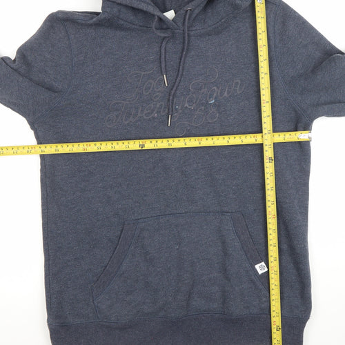 TOG24 Womens Navy Pullover Hoodie Size 10 Cotton Blend Casual