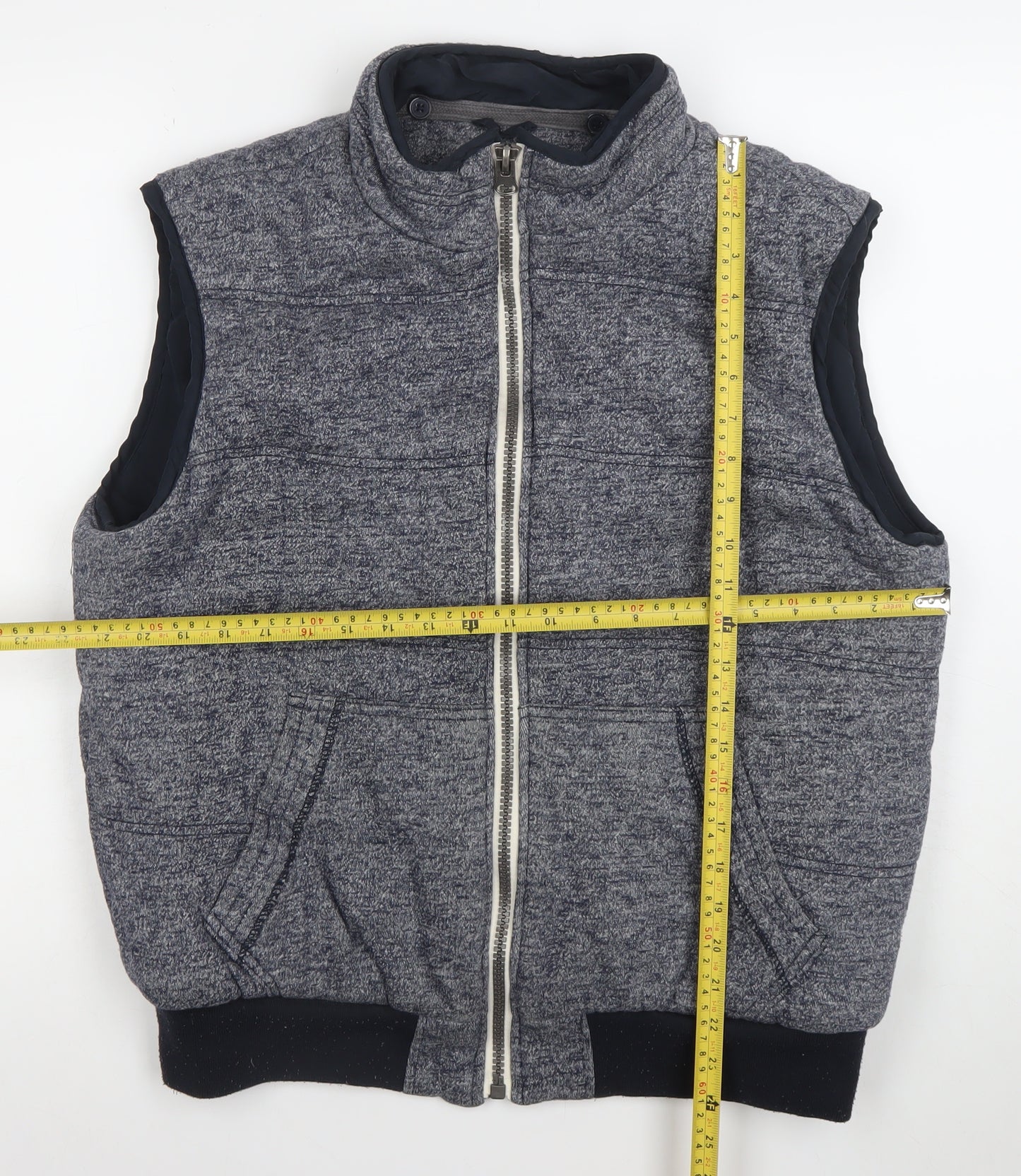 Cedar Wood State Men's Grey L Bodywarmer Waistcoat Regular Fit