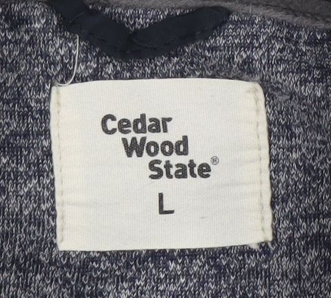 Cedar Wood State Men's Grey L Bodywarmer Waistcoat Regular Fit