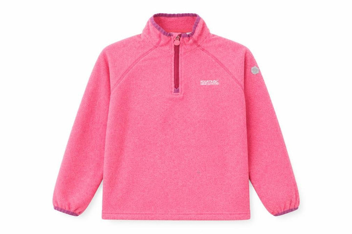 Regatta Girls Pink Fleece 1/2 Zip Sweatshirt 9-10 Years Outdoor Pullover