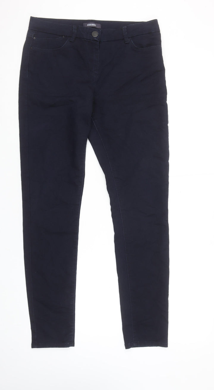 Marks and Spencer Women's Blue Jegging Jeans Size 12 Tall Slim Fit