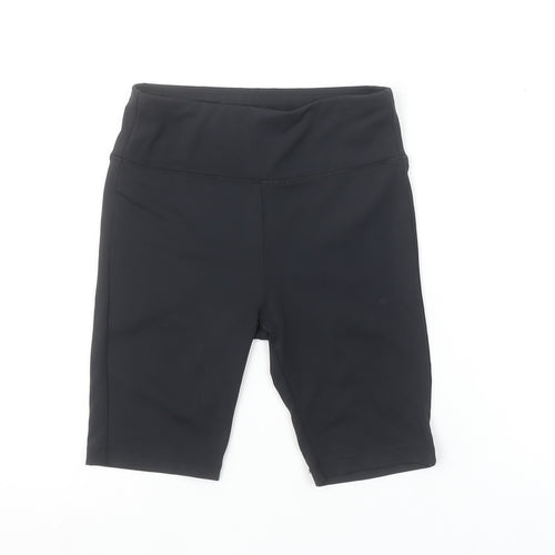 Dunnes Stores Girls Black Biker Shorts 8-9 Years Activewear