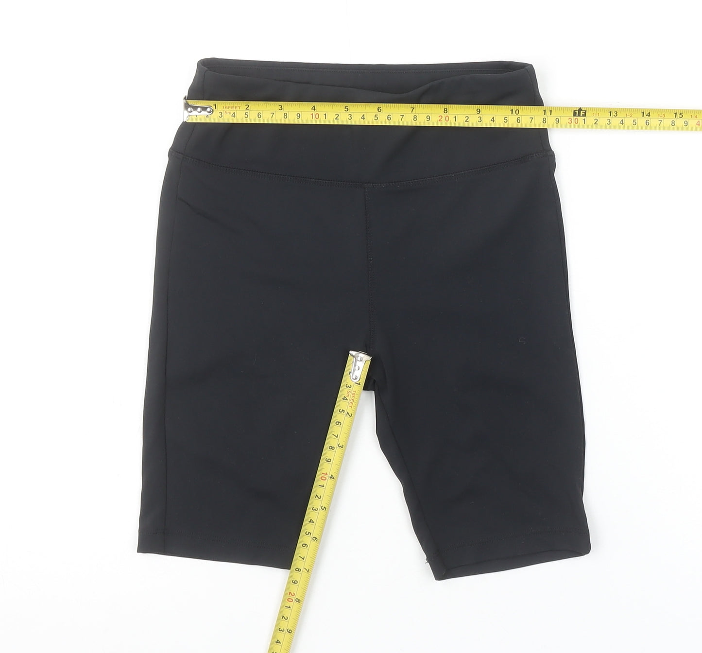 Dunnes Stores Girls Black Biker Shorts 8-9 Years Activewear