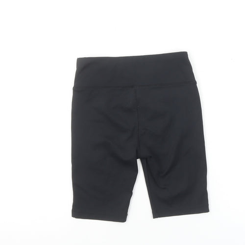 Dunnes Stores Girls Black Biker Shorts 8-9 Years Activewear