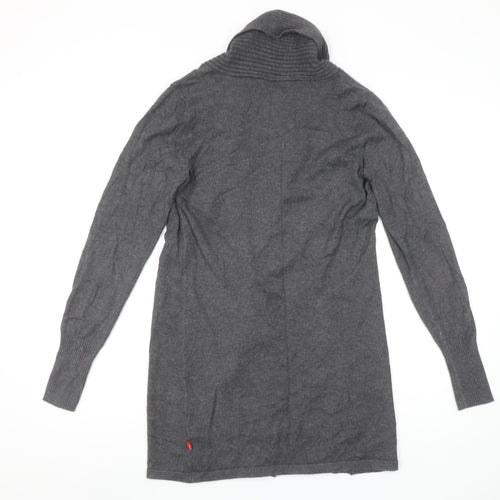 Jackpot Daily Women Grey Knit Cardigan Small Long Sleeve Wrap Style
