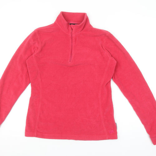 GO Sport Women's Pink Fleece 1/4 Zip Pullover Sweatshirt Size S