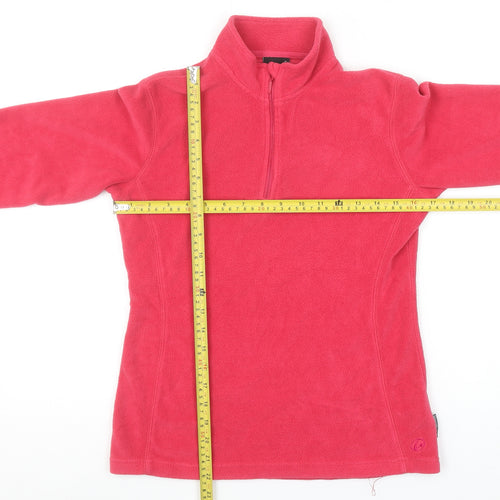 GO Sport Women's Pink Fleece 1/4 Zip Pullover Sweatshirt Size S