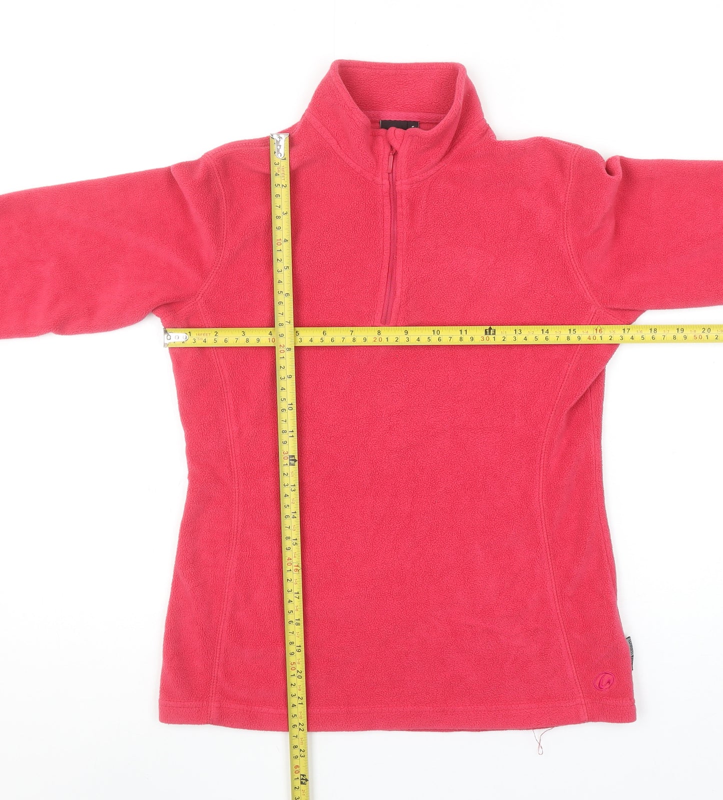 GO Sport Women's Pink Fleece 1/4 Zip Pullover Sweatshirt Size S