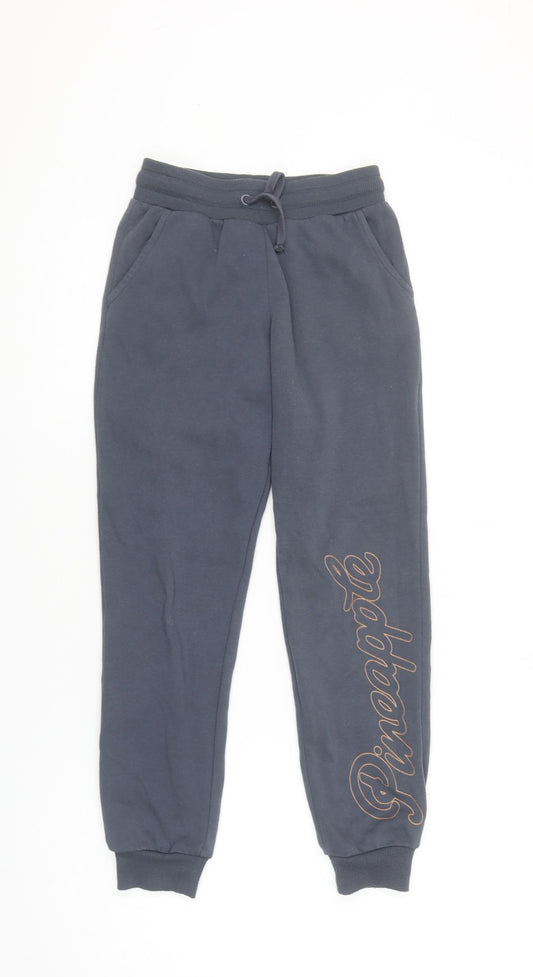Pineapple Dance Studios Girls Black Jogger Trousers 8-9 Years With Pockets