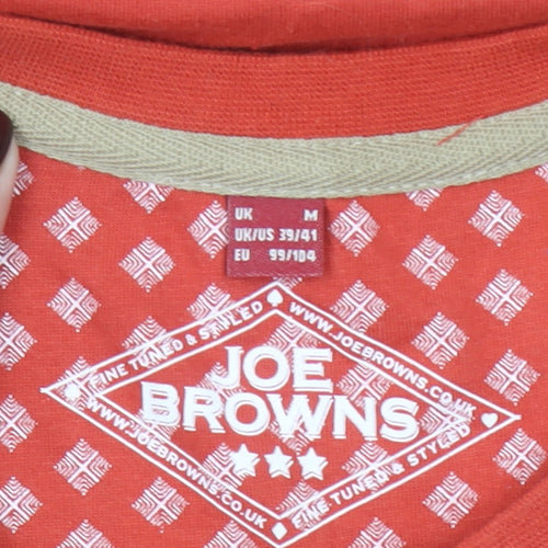 Joe Browns Men's Red Rock & Roll Graphic Cotton T-Shirt Size M