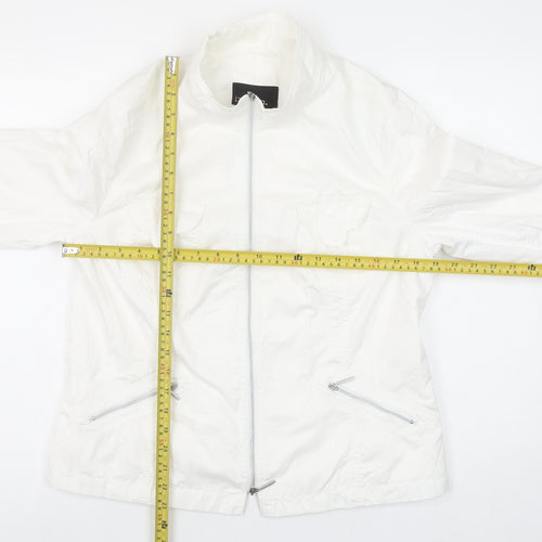 Bianca Women’s White Lightweight Full Zip Jacket Size 12