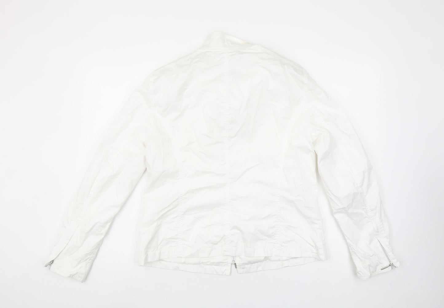 Bianca Women’s White Lightweight Full Zip Jacket Size 12