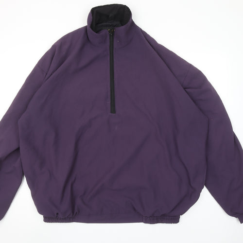 Cape Crest Men's Purple XL 1/4 Zip Softshell Casual Jacket