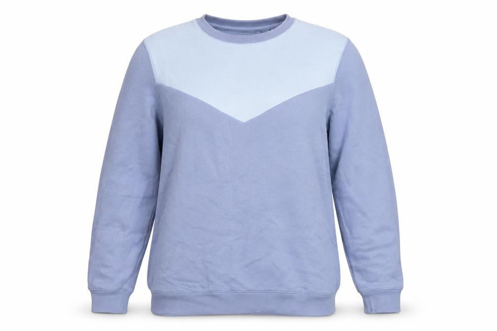 Front view of TOG24 Women's Blue Crew Neck Pullover Sweatshirt, size 14